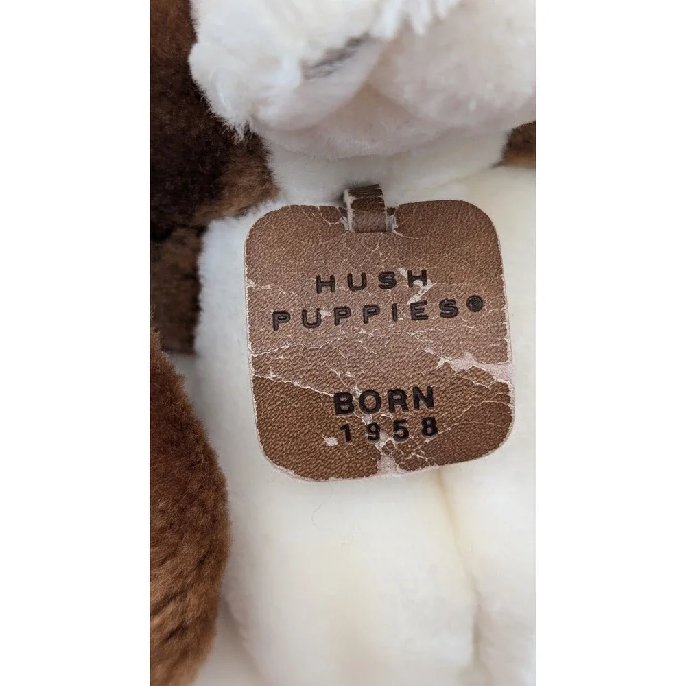 Hush Puppies Basset Hound Plush Dog Wolverine Brown White 